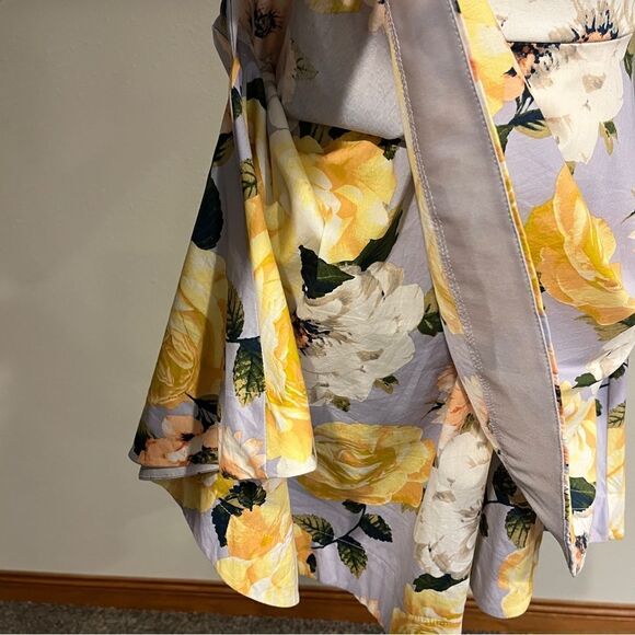 Speechless adjustable straps mini floral halter skater style sundress - Picture 6 of 15